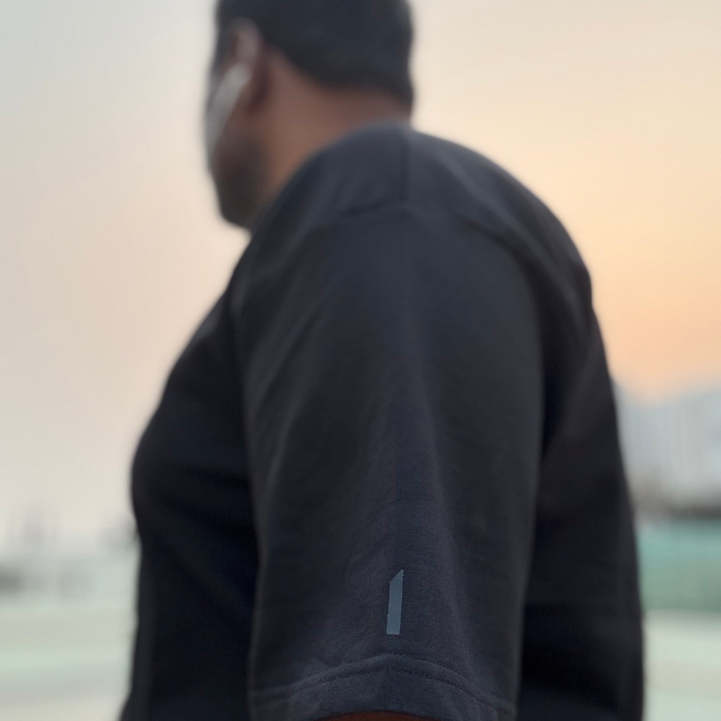 The Singular Tee — Oversized / Black