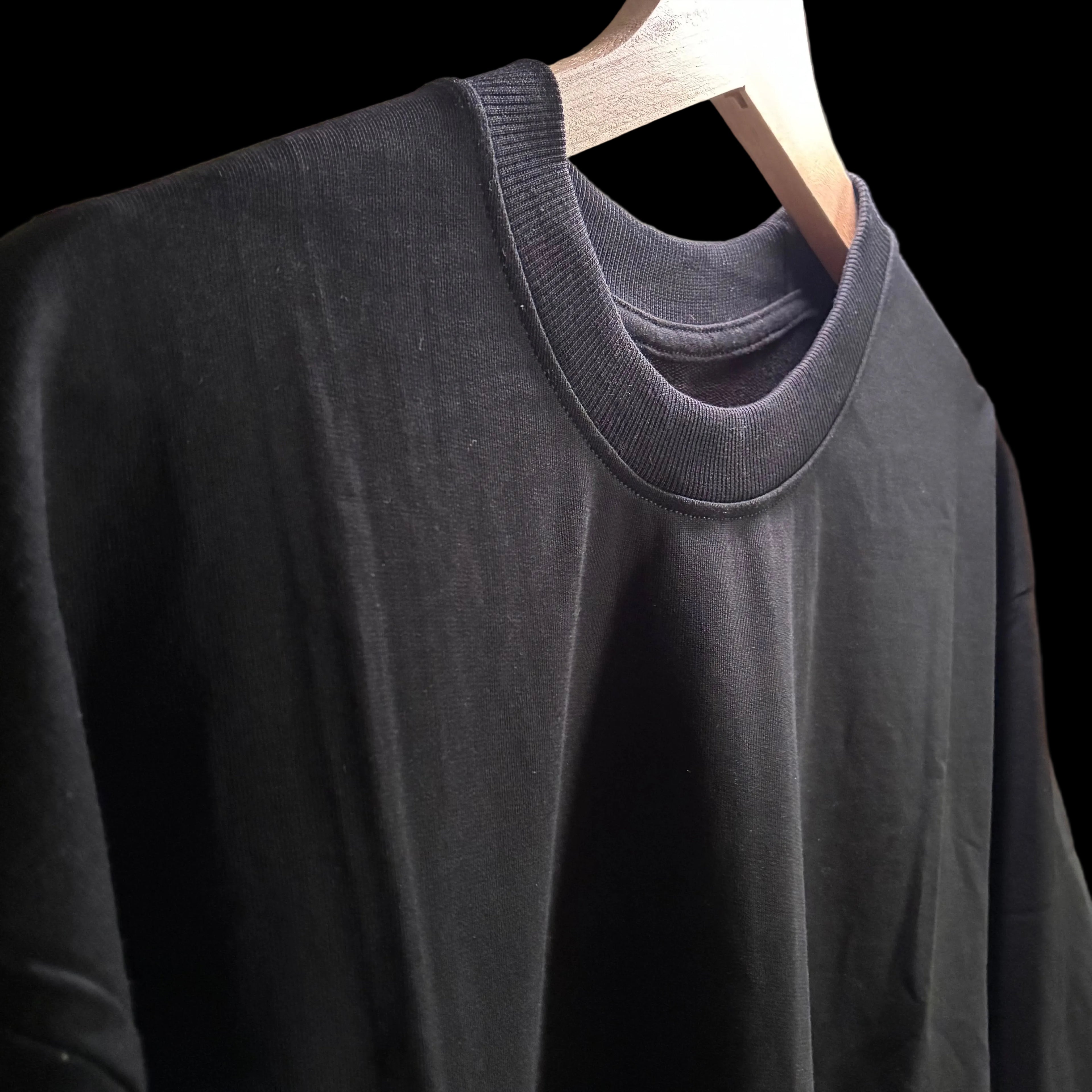 The Singular Tee — Oversized / Black